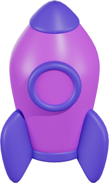Rocket Technology 3D Icon